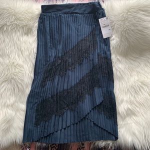 Zara Pleated Midi Skirt